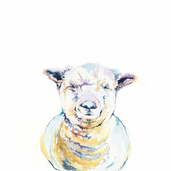 Babydoll Sheep Watercolor Print