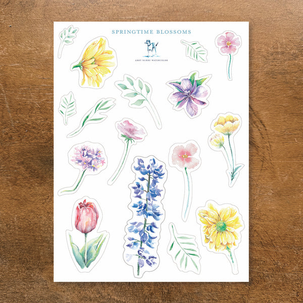 Spring Blossoms Sticker Sheet