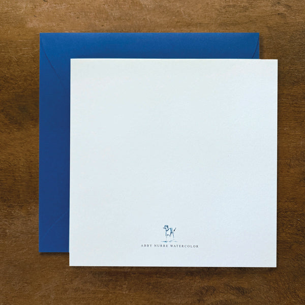 Blue Heron Embossed Card