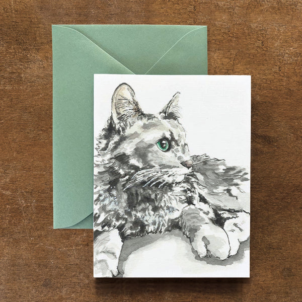 Maine Coon Cat Card