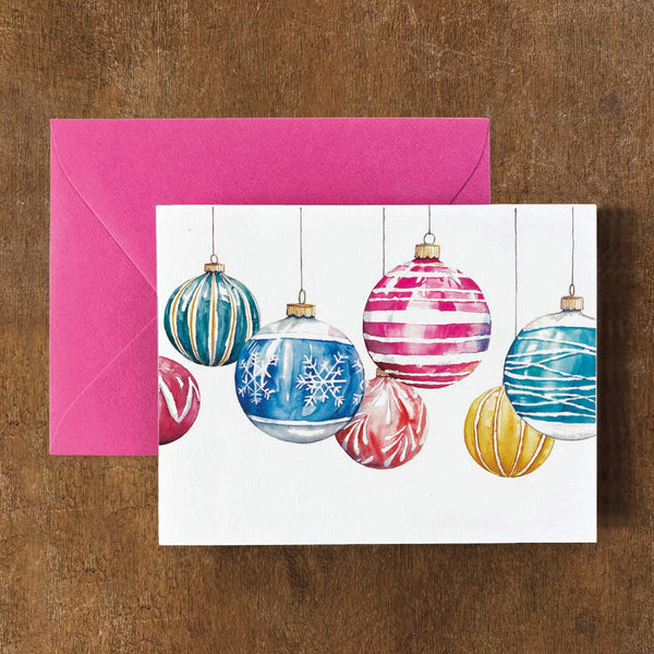 Colorful Ornaments Card