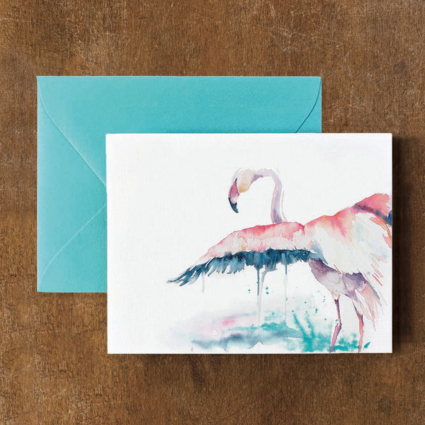 Flamingo Dance Card