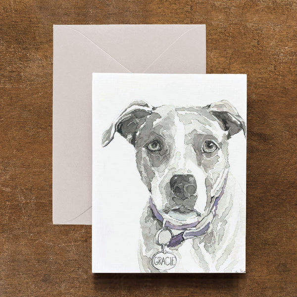 Gracie the Terrier Dog Card