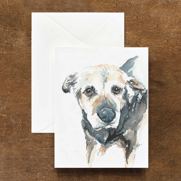 Mae the Mixed Breed Dog Card