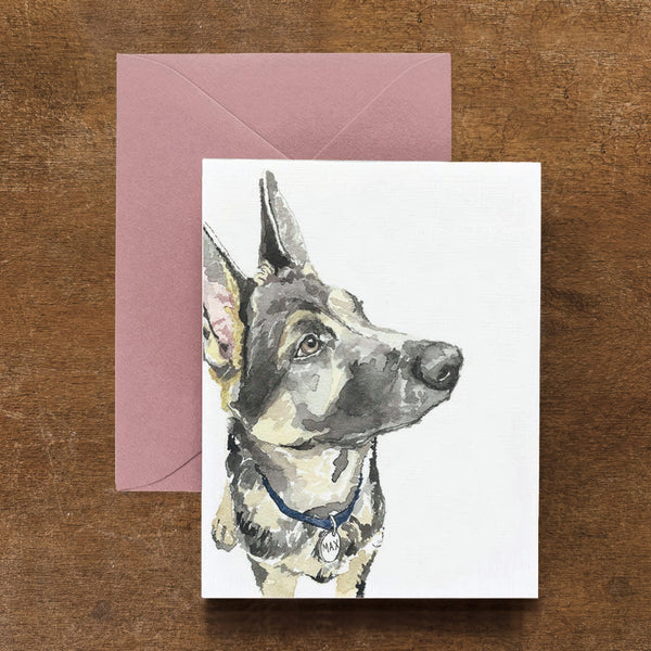 Max the German Shepherd Dog Card