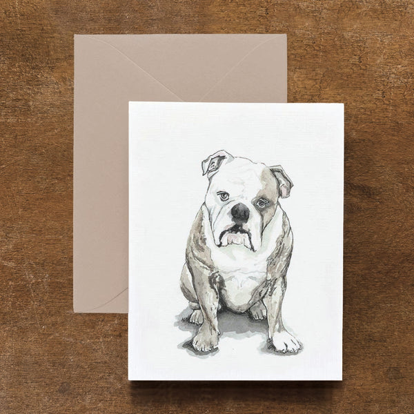Moe the Bulldog Card