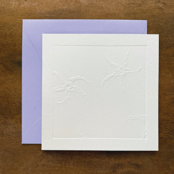 Paintable Sea Star Card