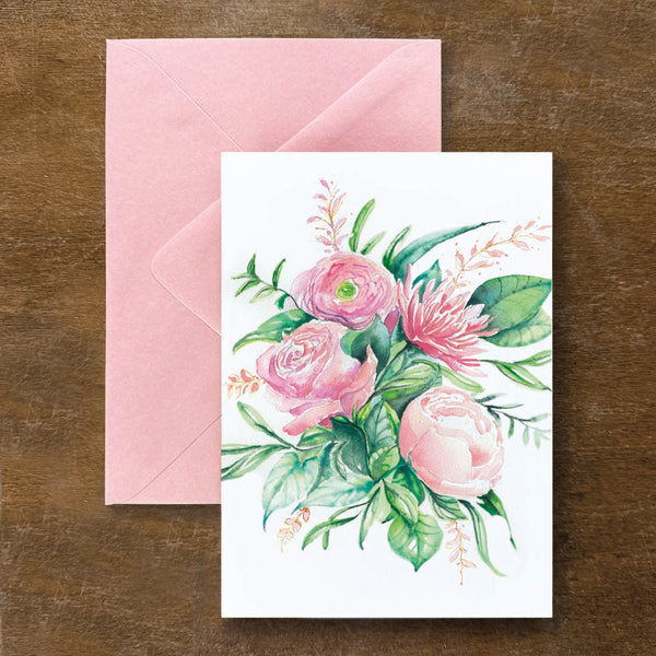 Pink Bouquet Card