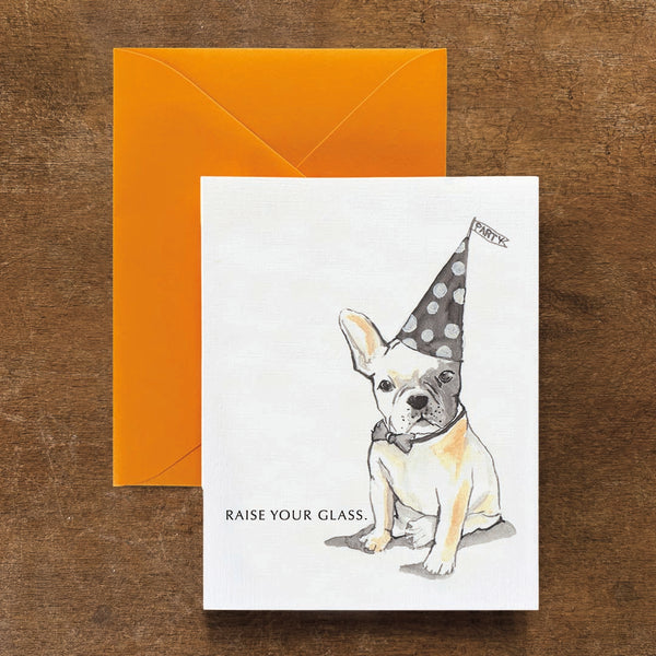 Cheers French Bulldog Card