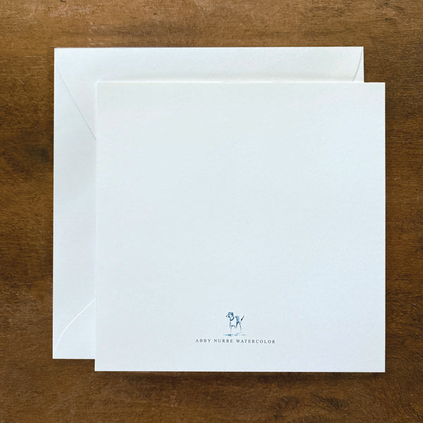 Seashell Print Embossed Card