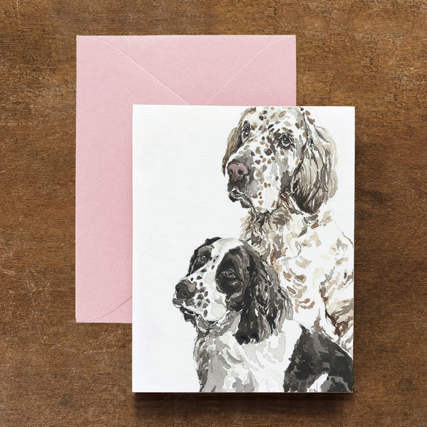 English Setters Dog Card