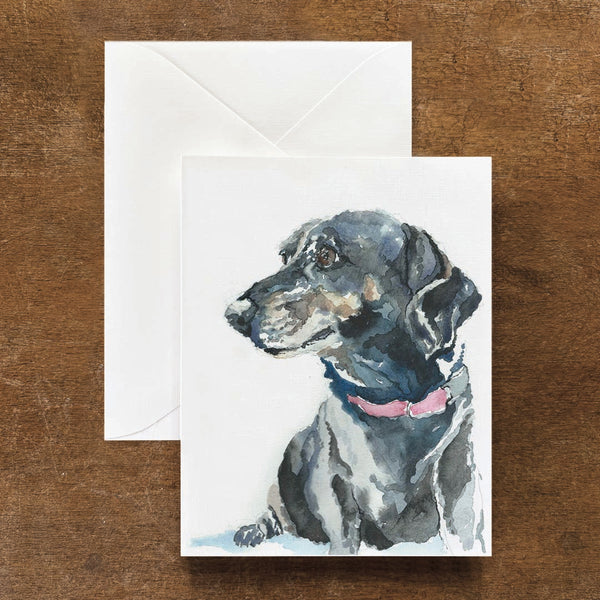 Sweet Pea the Dachshund Dog Card