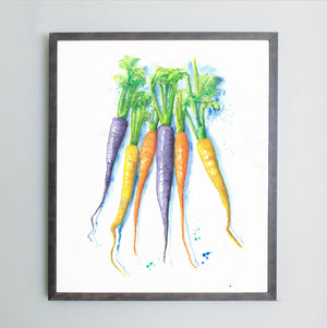 Simple Watercolor Carrots with Derwent Inktense Pencils and Inktense Palette