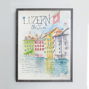 Switzerland Illustrated with Derwent Pencils & Blocks