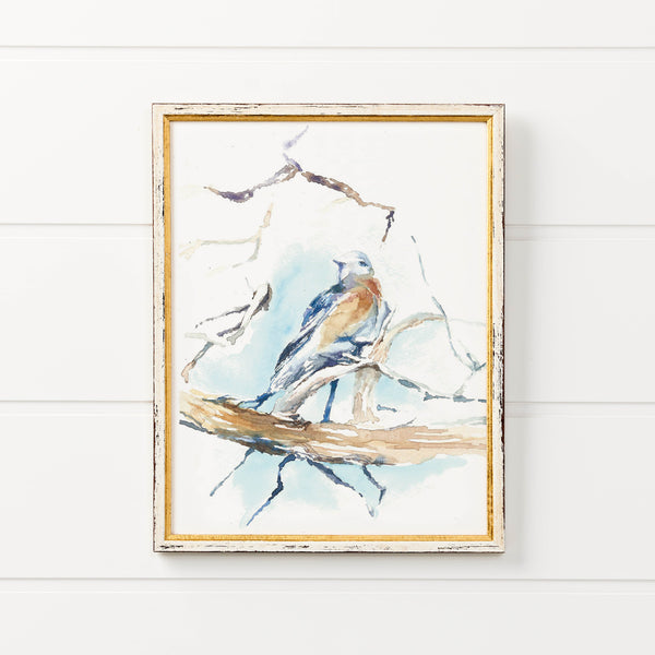 Arizona Bluebird Watercolor Print