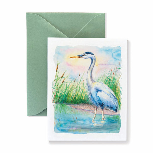 Blue Heron Card