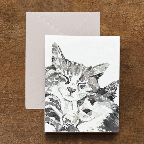 Kittens Napping Card
