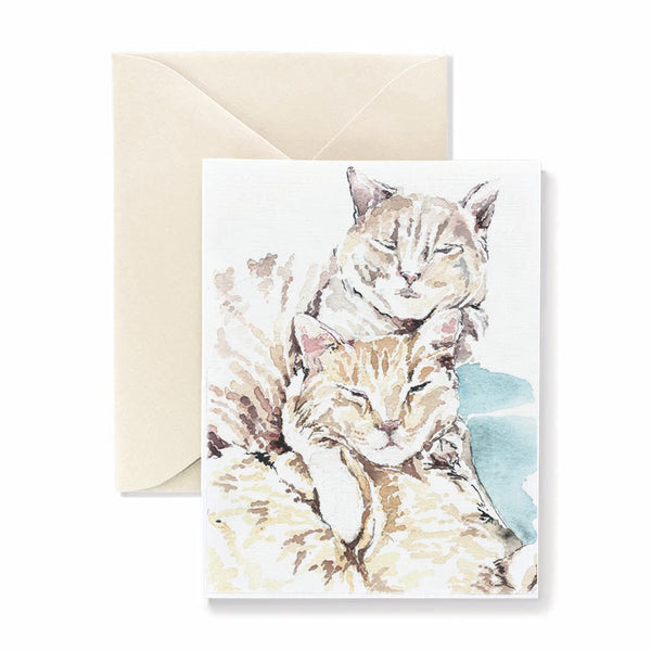 Shorthair Cats Napping Card