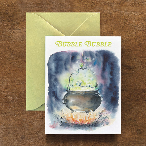 Witch Cauldron Card