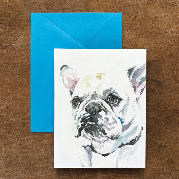 Charlie French Bulldog Card