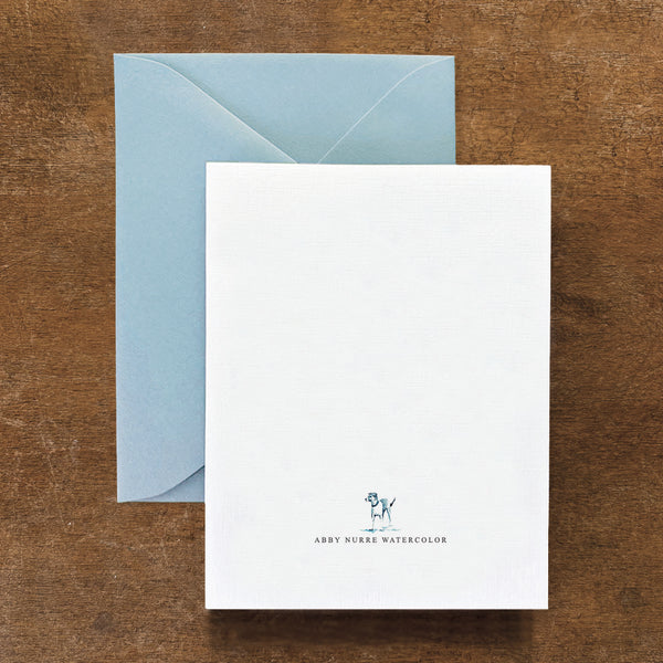 Willow the White Golden Retriever Dog Card