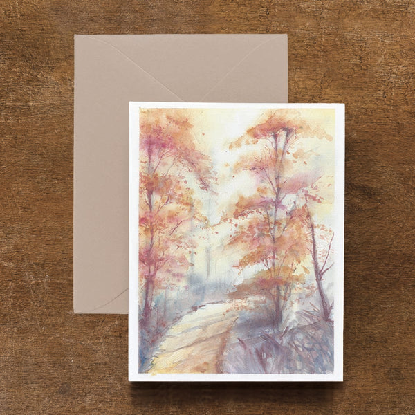 Watercolor Autumn Foliage
