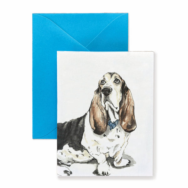 Floyd Basset Hound Dog Card