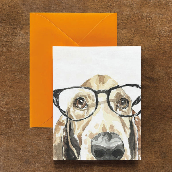 Floyd the Hound Dog Card