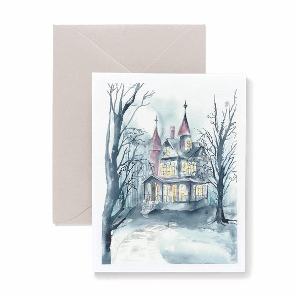 Haunted House Card