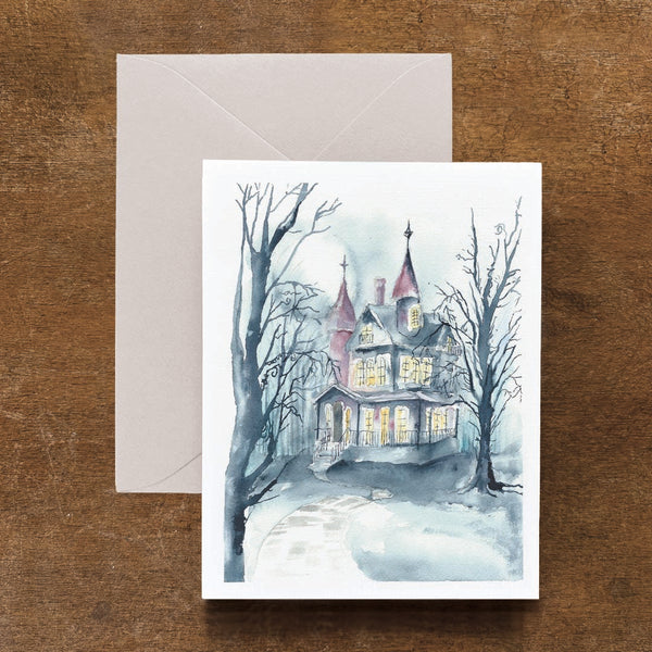 Haunted House Card