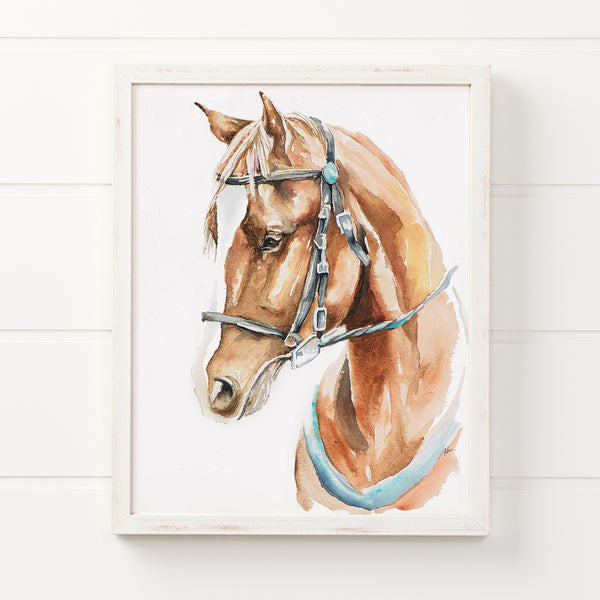 Horse Watercolor Print