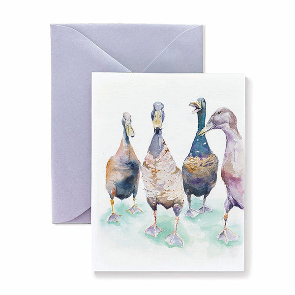 Indian Runner Ducklings Card