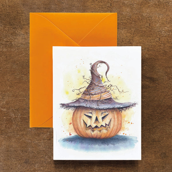 Jack-o-lantern Card