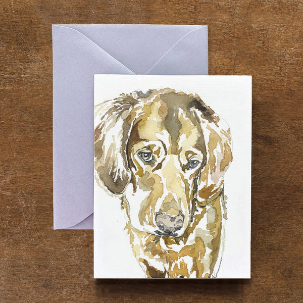 Jen the Golden Retriever Dog Card