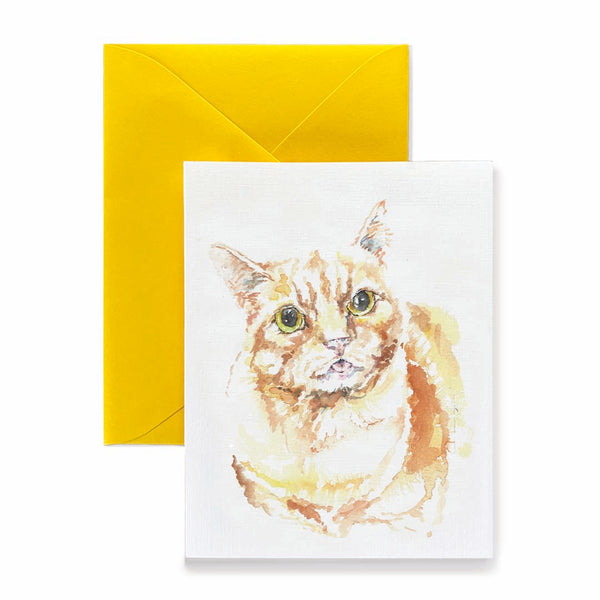Lemon the Yellow Cat Card