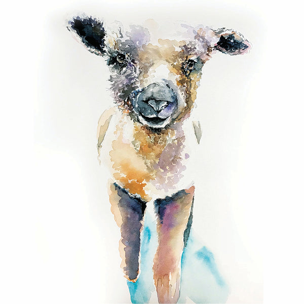 Little Lamb Watercolor Print