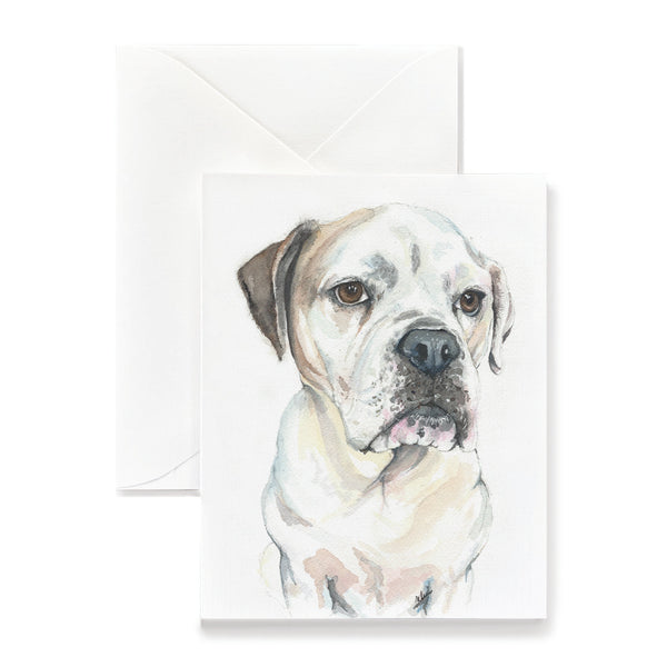 Mac the Bulldog Dog Card