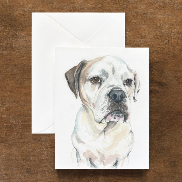 Mac the Bulldog Dog Card