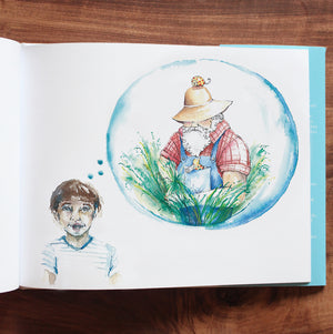 Photo of watercolor illustration in Mole Book