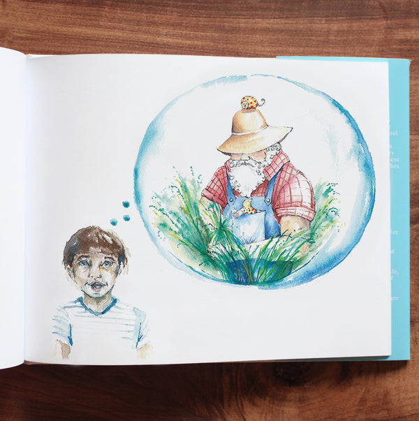 Photo of watercolor illustration in Mole Book