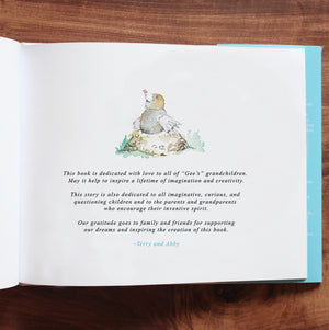 Photo of dedication page of Mole Book