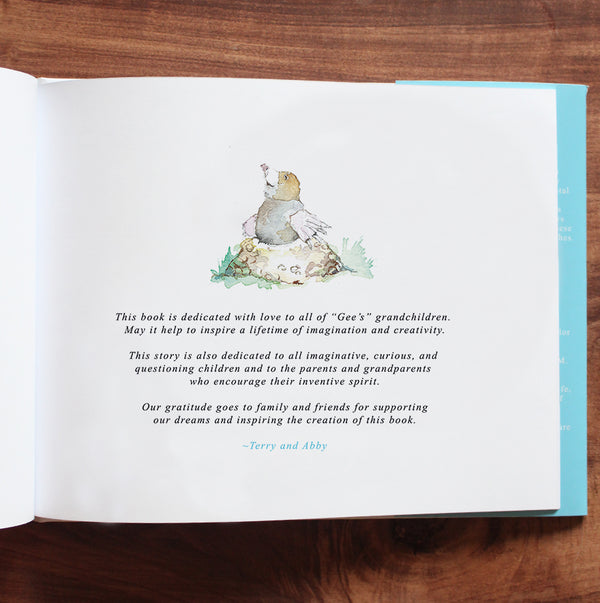 Photo of dedication page of Mole Book