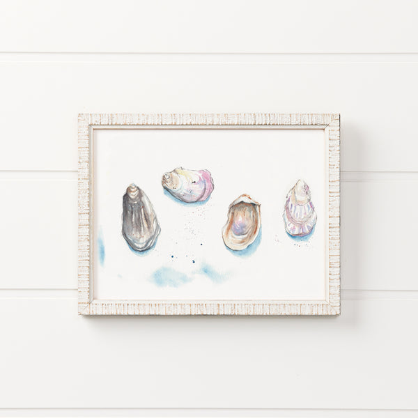 Oyster Shell Watercolor Print