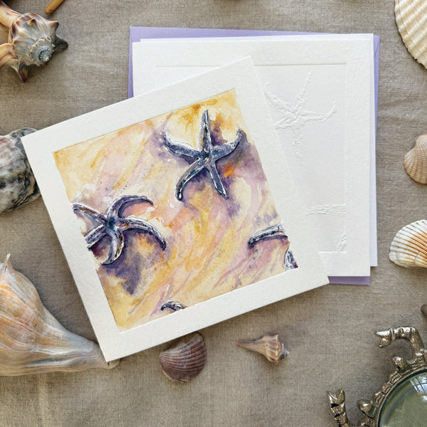 Paintable Sea Star Card