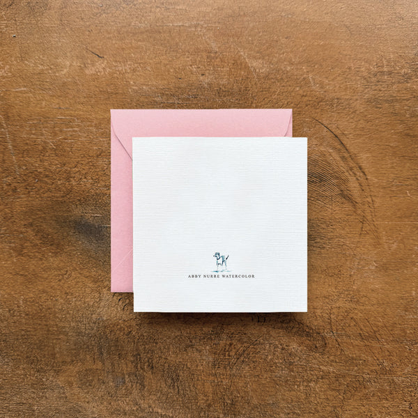 Spring Dog - Small Foldable Card