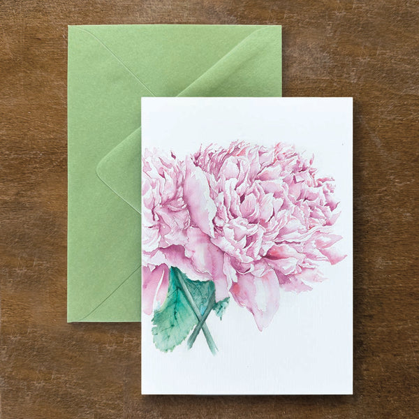 Pink Peony Card