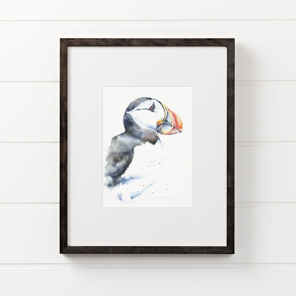Puffin Watercolor Print