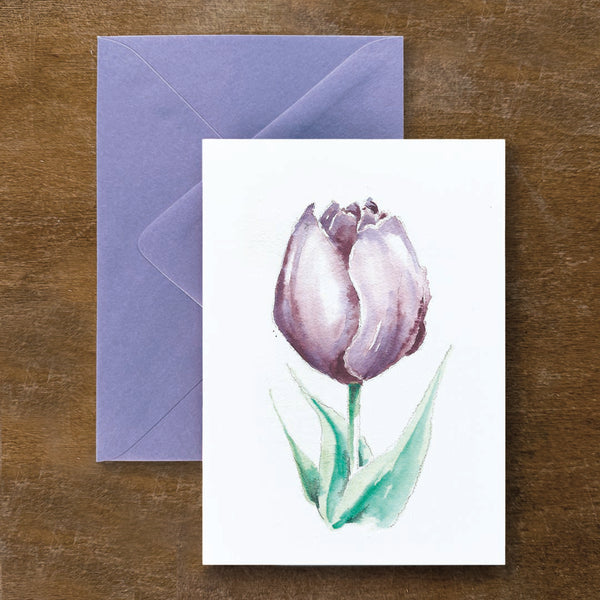 Purple Pride Tulip Card