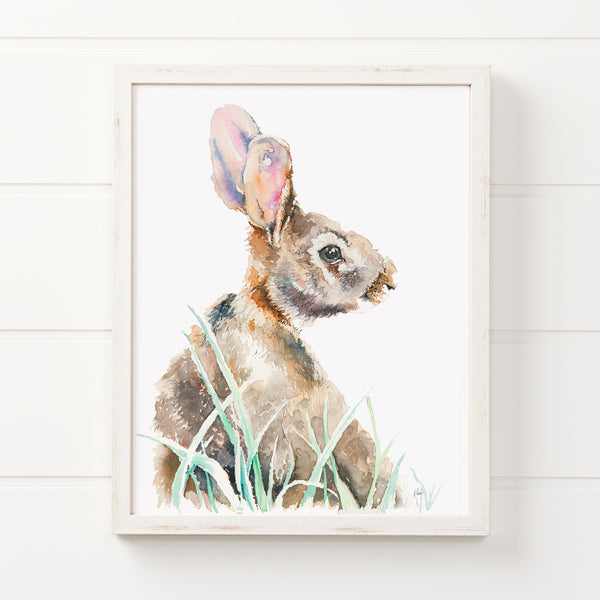 Rabbit Watercolor Print