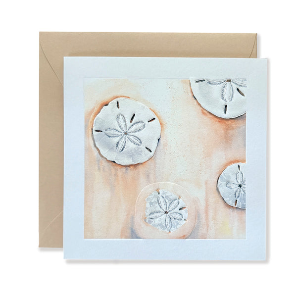 Sand Dollar Embossed Card